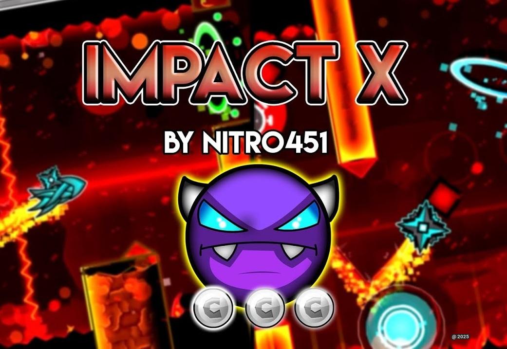 Geometry Dash Impact X - Unleash Your Skills in a Thrilling Obstacle Course Adventure